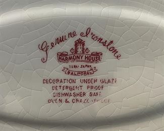 Ironstone serving dishes