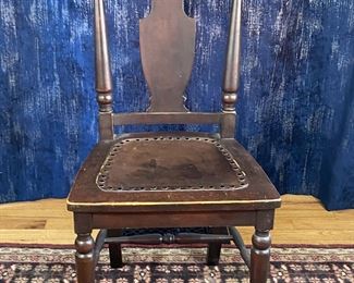 $80 Leather seat chair