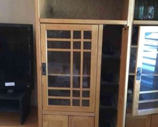 Curio Storage Cabinet with CD Holder
