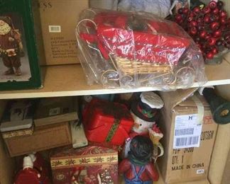 Lot Of Assorted Christmas Decor Items 
