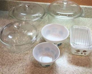 Pyrex Casserole Dishes And More