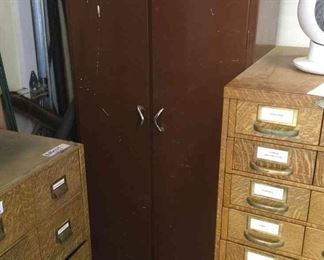 Red Cabinet With Interior