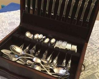 Reed and Barton Stainless Steel Silverware Set In Box 