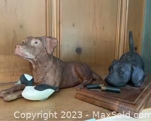 whunting dog figurines2381 t