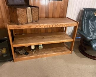 OAK ENTERTAINMENT SHELVES...