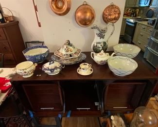 Collection of Staple Ware 1900th Century repair technique