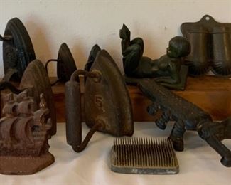 Sadd Iron Collection and assorted metal pieces