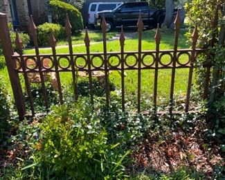 4’ 10” x 37” Antique Iron Fence Section