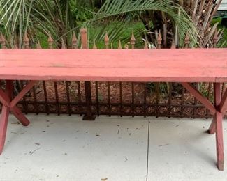 Vintage Vandy Craft Redwood Picnic Table