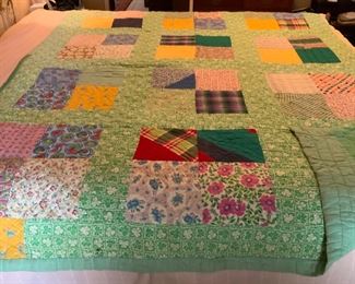 Han’d Stitched Quilt 67”x 87”