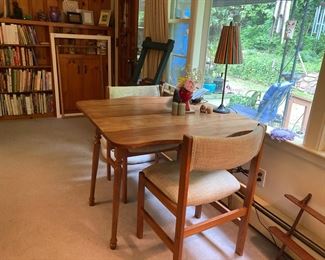 MCM table, chairs separate
