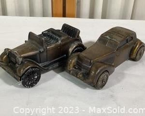 wvintage coin banks jalopy and cord auto3591 t