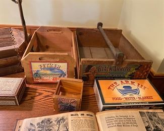 vintage fruit crates