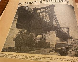 Vintage scrapbook of St. Louis
