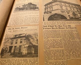 Vintage scrapbook of St. Louis