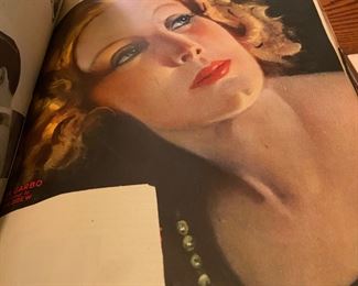 Vintage Scrapbook of Hollywood stars