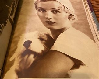Vintage Scrapbook of Hollywood stars