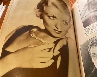 Vintage Scrapbook of Hollywood stars