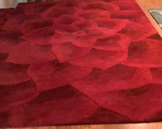 Red Rose Rug