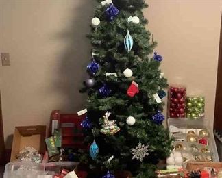 Christmas Tree And Trimmings