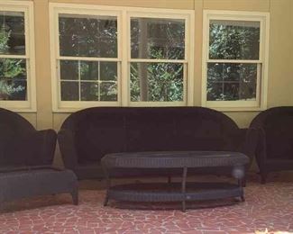 Black Wicker Patio