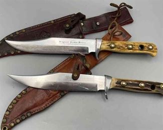 Two Puma Bowie Knives