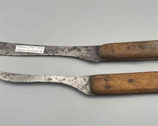 Two Vintage I. Wilson Sycamore St. Sheffield, England Knives