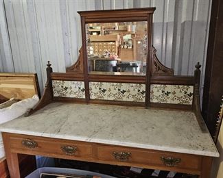 This is a wonderful Eastlake wash stand.