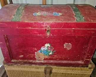 Vintage toy box.  