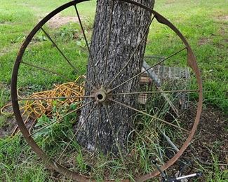 Large wagon wheel