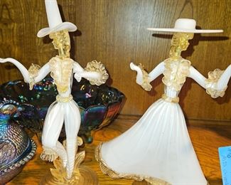 Stunning pair of Murano dancers