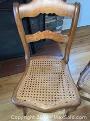 wpair of cane seat chairs1451 t