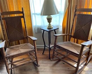 2 wicker rockers in great condition