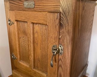 We have 2 vintage ice boxes