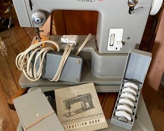 Pfaff sewing machine model 93 with case and instruction booklet