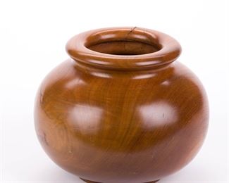 $35 - TURNED WOODEN VASE