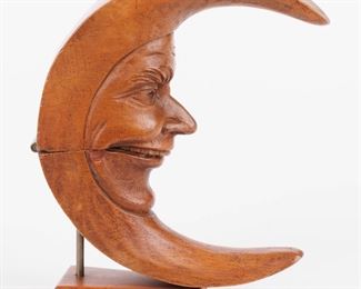 $125 - MAN IN THE MOON NUT CRACKER HAND CRAFTED  