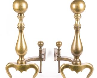 $245 - PR. CANNONBALL ANDIRONS