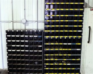 Applied Nuts And Bolts, And Misc Parts Bins Qty 3, 71"x34"x12", And 42"x34"x12"