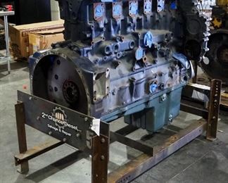 Detroit Diesel Series 60 5-Cylinder Straight Block Diesel Engine # D6699 23511982, On Metal Engine Stand