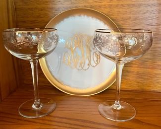 Anniversary Champagne Glasses