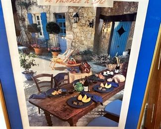 Vallee de la Drome - Drome Valley, France poster print, framed