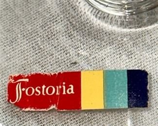 Fostoria Engagement Crystal Stemware