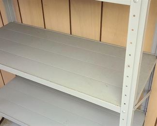 Metal storage shelf