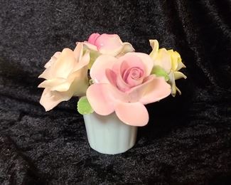 Staffordshire Ceramic Flowers