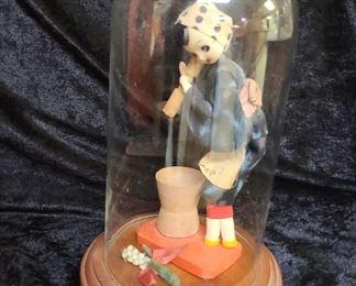 Vintage Woman Figurine Cloche