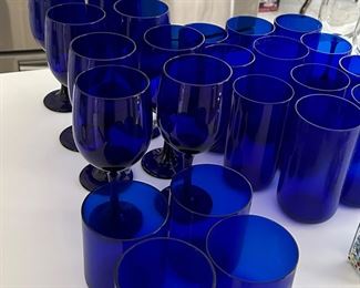 Cobalt Blue Glassware