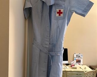 Red Cross Volunteer Vintage Dress