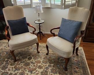 Pair Temple Furniture Gooseneck Chairs