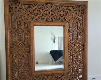 Large ornate wall mirror 65"x 77"
